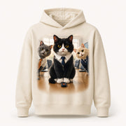 Meeting Hijacker Pullover Hoodie single front view — The Fluffy Fam