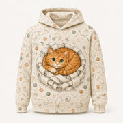 Receipt Nest Pullover Hoodie single front view — The Fluffy Fam