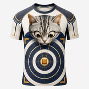 Treat Target Lock Short-Sleeve Compression Shirt single front view — The Fluffy Fam