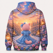 Aster Cloud Watch — All-Over Print Hoodie — inferred back view from approved front artwork — The Fluffy Fam