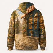 Bakery Bell Rush Pullover Hoodie — inferred back view — The Fluffy Fam