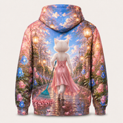 Bellflower Drain Clearing — All-Over Print Hoodie — inferred back view from approved front artwork — The Fluffy Fam