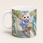 Bicycle Bridge Streamer ceramic mug representative reverse-side visualization — The Fluffy Fam