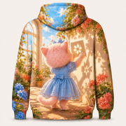 Bright Shadow Puppets — All-Over Print Hoodie — inferred back view from approved front artwork — The Fluffy Fam