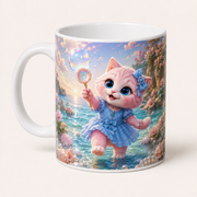 Representative visualization of Bubble Cove Treasure ceramic mug from an inferred reverse three-quarter view