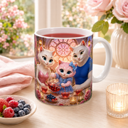 Representative visualization of Candlelit Tea Pour ceramic mug in a bright tea-time lifestyle scene