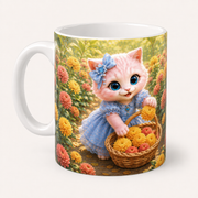 Representative visualization of the inferred reverse three-quarter view of Chrysanthemum Harvest ceramic mug