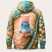 Cobblestone Rivulet Guide — All-Over Print Hoodie — inferred back view from approved front artwork — The Fluffy Fam