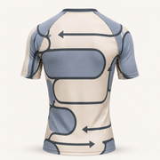 Copy-Paste Cat Error Short-Sleeve Compression Shirt — inferred back view — The Fluffy Fam