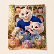 Cubby Treasure Tidy unframed premium matte art print shown flat with visible paper edges