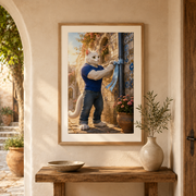 Downspout Ribbon Fix art print in a representative framed space; frame and mat not included