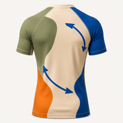 Folding Instructions Cats Short-Sleeve Compression Shirt — inferred back view — The Fluffy Fam