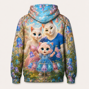 Foxglove Bell Concert all-over print hoodie — standalone back view