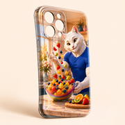 Fruit Salad Toss tough phone case representative three-quarter protective detail view — The Fluffy Fam