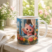 Representative visualization of Good Morning From the Windowsill ceramic mug in a bright windowsill lifestyle scene
