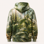 Greenhouse Sneak Pullover Hoodie — inferred back view — The Fluffy Fam