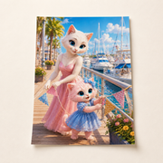Harbor Pennant Flutter unframed art print — representative matte paper flat-lay