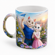 Representative visualization of Morning Glory Rooftop ceramic mug from an inferred reverse three-quarter view
