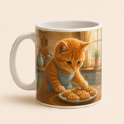 Representative visualization of the inferred reverse view of Orange Kitten Snack Supervisor ceramic mug