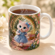 Representative usage visualization of Picnic-Hamper Finish Line ceramic mug rim and glaze detail with a hot beverage