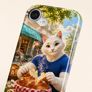 Picnic Loaf Pull-Apart tough phone case close detail of the camera opening, side buttons, edge and rounded corner