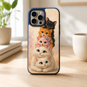 Pocket Family Portrait tough phone case in a clean everyday desk setting; surrounding props not included