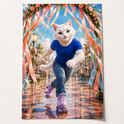 Ribbon Arch Roller Glide unframed art print on premium matte paper — product visualization