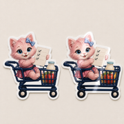 Representative Shopping Cart Copilot matte and glossy 4 inch finish comparison; options sold individually