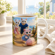 Representative visualization of Shoreline Parasol Roll ceramic mug in a bright coastal-window lifestyle scene