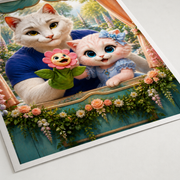 Snapdragon Puppet Show unframed art print — representative matte paper and print detail