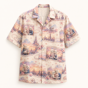 Sunset Cinema Camp Shirt front view