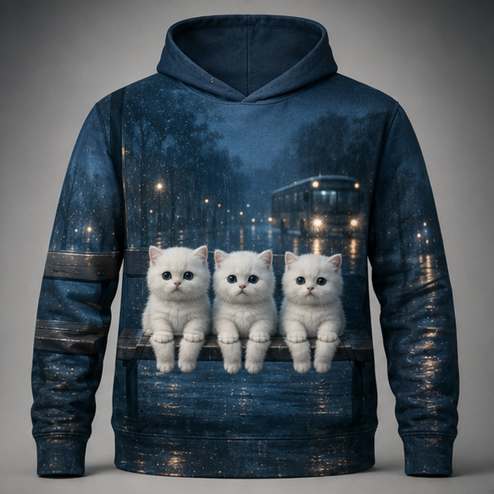 Last Bus Rise — Story-Back AOP Hoodie — front view