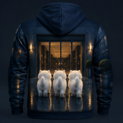 Automatic Door Drill — Story-Back AOP Hoodie — true back or opposite-side view