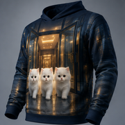 Automatic Door Drill — Story-Back AOP Hoodie — print detail