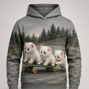 Longboard Relay — Story-Back AOP Hoodie — front view