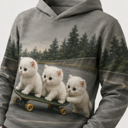 Longboard Relay — Story-Back AOP Hoodie — print detail