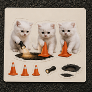 Cone Command Crew — Die-Cut Sticker Pack — front view