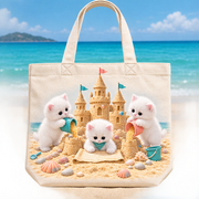 Sandcastle Engineering Crew — Canvas Tote — front view