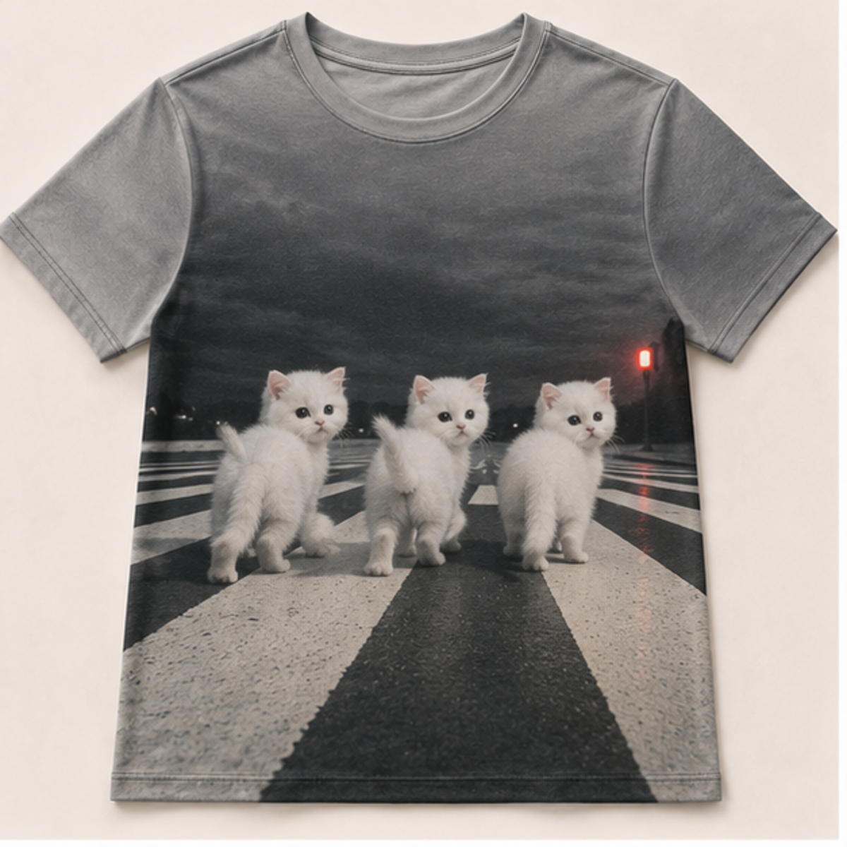 Crosswalk Quick Stop — AOP T-Shirt — front view