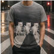 Crosswalk Quick Stop — AOP T-Shirt — lifestyle view