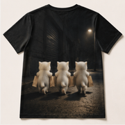 Shutter-Time Exit — AOP T-Shirt — true back or opposite-side view