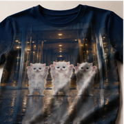 Automatic Door Drill — AOP T-Shirt — print detail