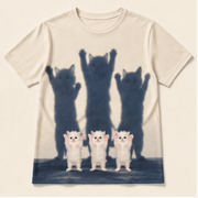 Shadows Move First — AOP T-Shirt — front view
