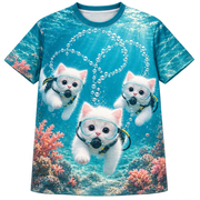 Bubble Formation — AOP T-Shirt — front view