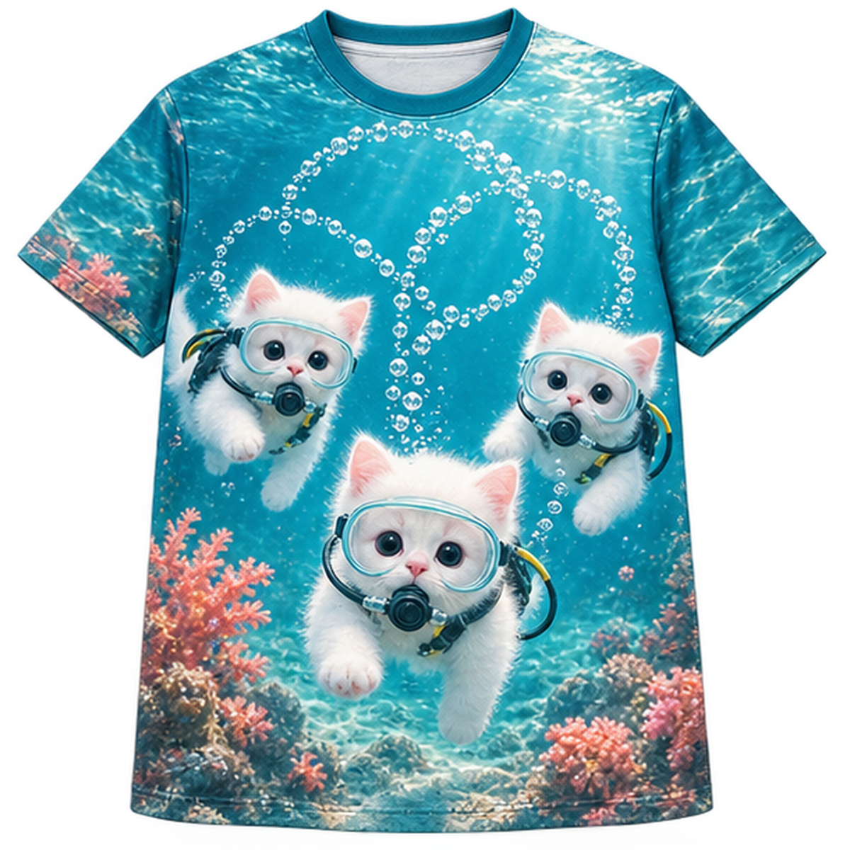 Bubble Formation — AOP T-Shirt — front view