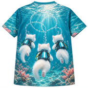 Bubble Formation — AOP T-Shirt — true back or opposite-side view