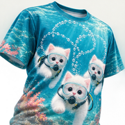 Bubble Formation — AOP T-Shirt — print detail