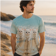 Flipper Landing — AOP T-Shirt — lifestyle view