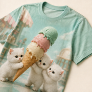Melting Scoop Rescue — AOP T-Shirt — print detail