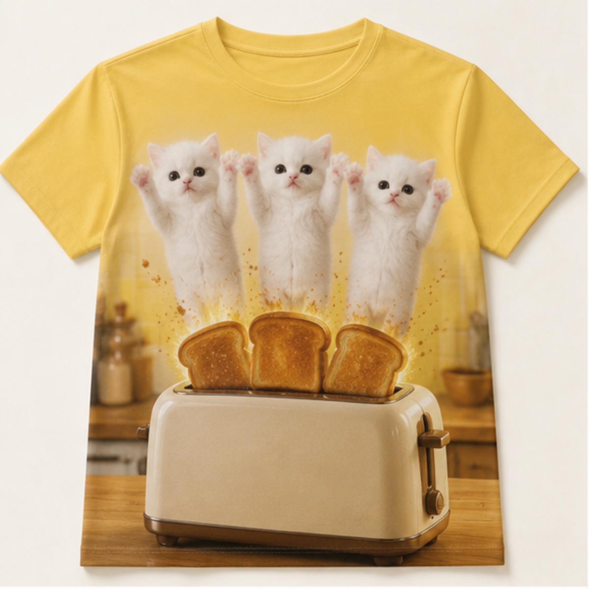 Toast Launch — AOP T-Shirt — front view